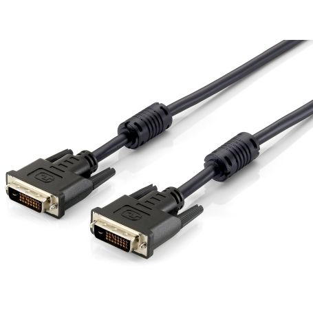 Equip DVI Digital Dual Link Cable 3,0m 2x24+1, M M, black, HQ - 118933