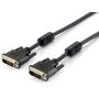 Equip DVI Digital Dual Link Cable 3,0m 2x24+1, M M, black, HQ - 118933
