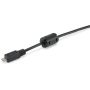 Equip USB 2.0 Cable A - MicroB, 1.0m, M M, black com Ferrite Core - 128596