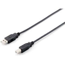 Equip Cabo USB 2.0 A-B M M 5m - Preto - 128862