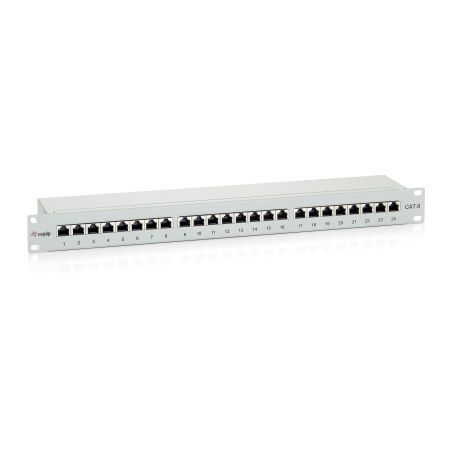 Equip CAT6 Patch Panel STP 19´ com 24 x RJ45 cinza - 326324