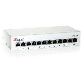Equip Cat.6 Patch Panel 12-Port Desktop, light-grey, shielded - 227362