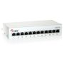 Equip Cat.6 Patch Panel 12-Port Desktop, light-grey, shielded - 227362