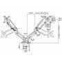 Equip Suporte TV 13''-27'' Vesa Desk Mount 360º Rotation, 180º SWIVEL AND + 45º - 650121