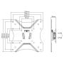 Equip Suporte TV 23''-42'' Fixo Ecrã Plano Ultra Slim Design  - 650401