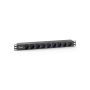 Equip Tomada de corrente 9 bay - horizontal 1U - preto (1,8m e 19'') - 333282