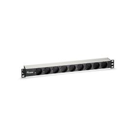Equip Power Strip 9BAY CEE7 4 W. 1,8M CABLE, ALUMINIUM (19'') - 333292