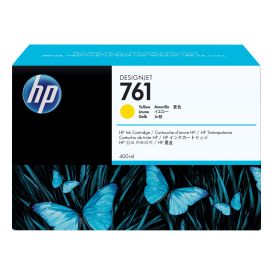 HP 761 400-ml Yellow Designjet Ink Cartridge - CM992A