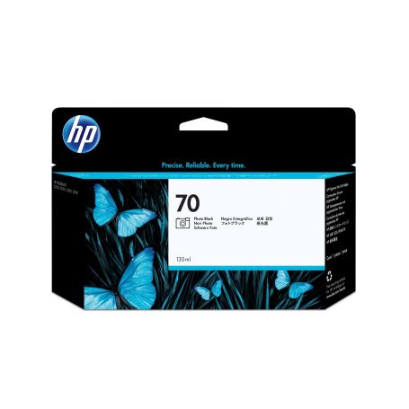 HP 70 130 ml Photo Black Ink Cartridge with Vivera Ink - C9449A