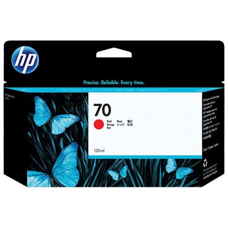 HP 70 130 ml Red Ink Cartridge with Vivera Ink - C9456A