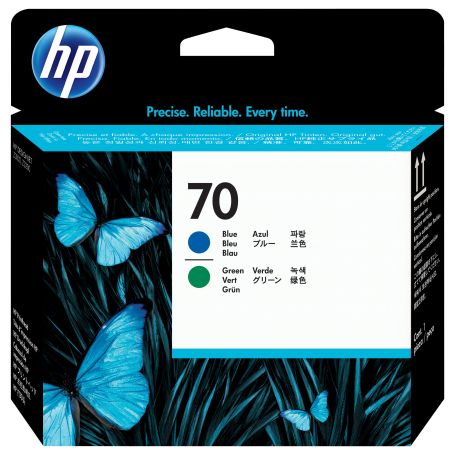 HP 70 Blue and Green DesignJet Printhead - C9408A