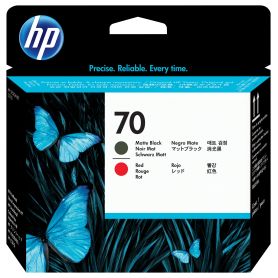 HP 70 Matte Black and Red DesignJet Printhead - C9409A