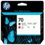 HP 70 Matte Black and Red DesignJet Printhead - C9409A