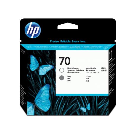 HP 70 Gloss Enhancer and Gray DesignJet Printhead - C9410A