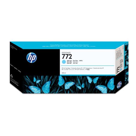 HP 772 300-ml Light Cyan DesignJet Ink Cartridge - CN632A