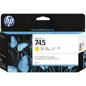 HP 745 130-ml Yellow Ink Cartridge - F9J96A