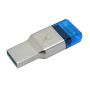 Kingston Leitor de Cartões MobileLite DUO 3C USB3.1+TypeC microSDHC SDXC - FCR-ML3C