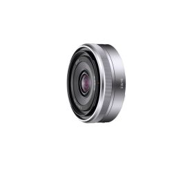 Sony SEL-16F28 - Lente SEL16F28 E16mm F2.8 panqueca, ópticas de alta qualidade para fotos e ainda vídeo HD