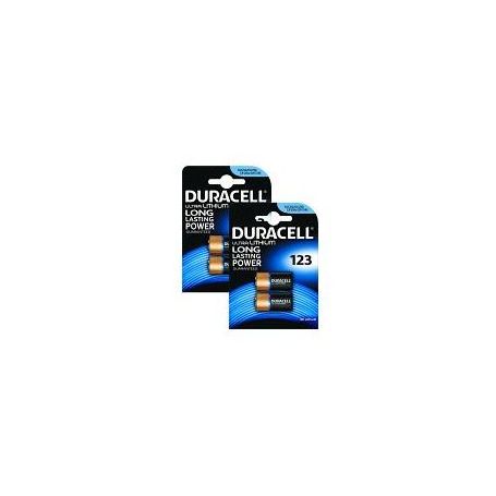 Battery Camera Duracell Lithium - DL123 CR123A Lithium Battery - 4 Pack BUN0088A