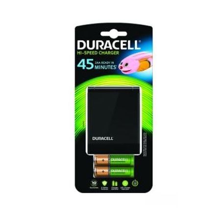 Power Charger Europe - Duracell 45m Charger + 2 x AA AAA CEF27EU