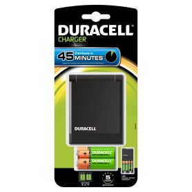 Power Charger  UK - Duracell 45m Charger + 2 x AA AAA CEF27UK