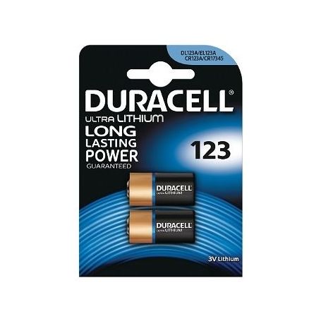 Battery Camera  Lithium - Duracell Ultra Lithium Pack of 2 DL123-X2