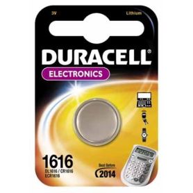 Battery General  Lithium - Duracell 3V Coin Cell DL1616