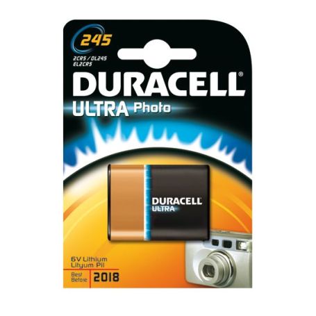 Battery Camera  Lithium - Duracell Ultra M3 Lithium Battery 1 Pack DL245