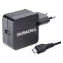 Power Charger  Europe - Duracell 2.4A Phone Tablet Wall Charger DMAC10-EU