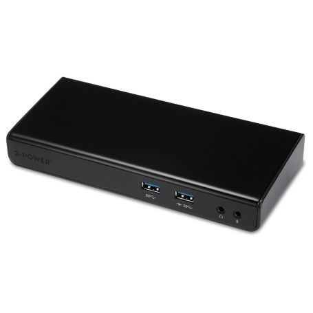 Laptop Docking station 2-Power USB 3 - USB 3.0 Dual Display Docking Station includes power cable. For UK,EU. DOC0101A