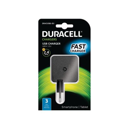 CARREGADOR USB 2.4A DURACELL USB PHONE DRACUSB2-EU