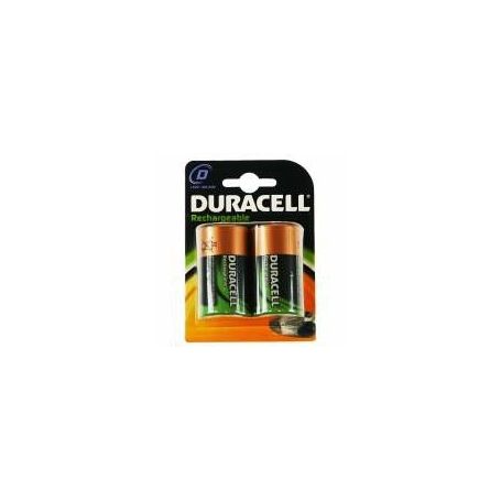 Battery General  NiMH - Duracell Rechargeable D Size 2 Pack HR20