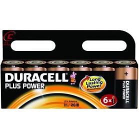 Battery General  Alkaline - Duracell Plus C Size 6 Pack MN1400B6