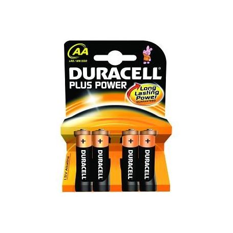 DURACELL BLISTER 4 PILHAS AA PLUS POWER MN1500B4
