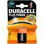 Battery General  Alkaline - Duracell Plus 9V 1 Pack MN1604B1