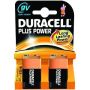 Battery General  Alkaline - Duracell Plus 9V 2 Pack MN1604B2