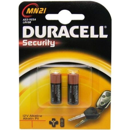 Battery General  Alkaline - Duracell 12V Security Cell 2 Pack MN21-X2
