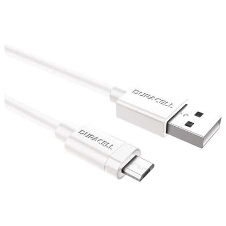 Cable USB  1m - Duracell Sync Charge Cable 1 Metre White USB5013W