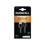 Cable USB  2m - Duracell Sync Charge Cable 2 Metre Black USB5022A