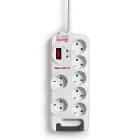 Bloco de Tomadas Salicru SPS SAFE 7 - (7 Tomadas) - 680BA000006