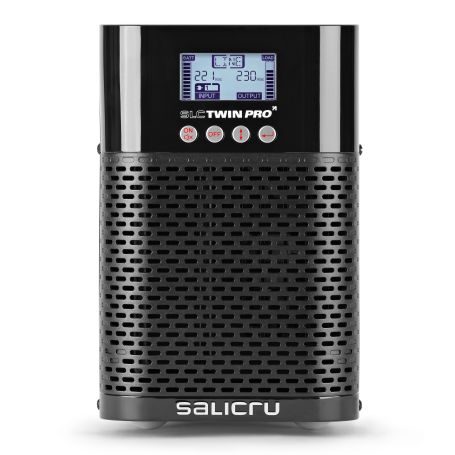 UPS Salicru SLC-700-TWIN PRO2 IEC - BASE B1 + 2 EXTENSÕES - 700VA, On-Line DB - 129 Min. (75% Carga) - 699CA000012+2x699BW000001