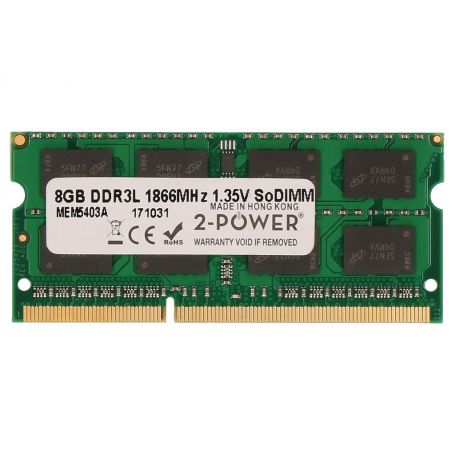 Memory soDIMM 2-Power - 8GB PC3-14900 1866MHz 1.35V SODIMM MEM5403A