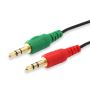 Equip Audio Split Cable, Female x 1 to Male x 2 - 147942
