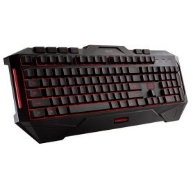 Asus Cerberus LED backlit gaming keyboard with splash-proof design, 12 macro keys, fully rubberized feet - 90YH00R1-B2PA00