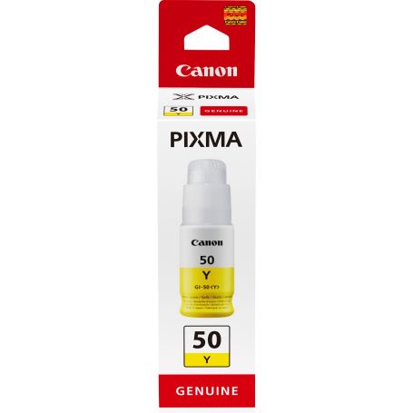 Canon GI-50 Yellow Ink Bottle - Compativel PIXMA G5050  PIXMA G6050 - 3405C001
