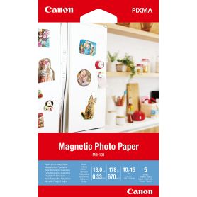 Canon Magnetic Photo Paper MG-101 4x6 - 5 folhas - 3634C002