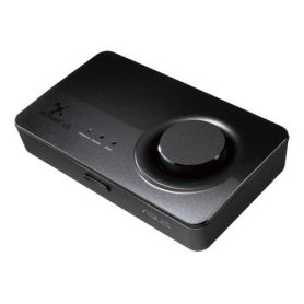 Asus XONAR U5 - Placa de Som 5.1 USB Soundcard, som HD de 192kHz/24-bit e Suite Sonic Studio  - 90YB00FB-M0UC00