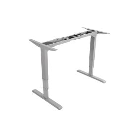 Equip ERGO 3WAY Electric Sit-Stand Desk Frame, Dual Motors, Grey - 650803