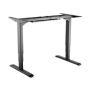 Equip ERGO 3WAY Electric Sit-Stand Desk Frame, Dual Motors, Black - 650805