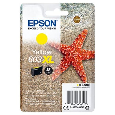 Epson Singlepack Yellow 603XL Ink - C13T03A44020